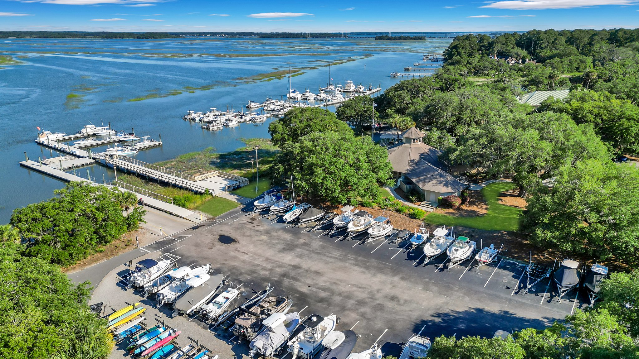 Kayaking at Moss Creek marina on Hilton Head Island with stunning Lowcountry marsh views